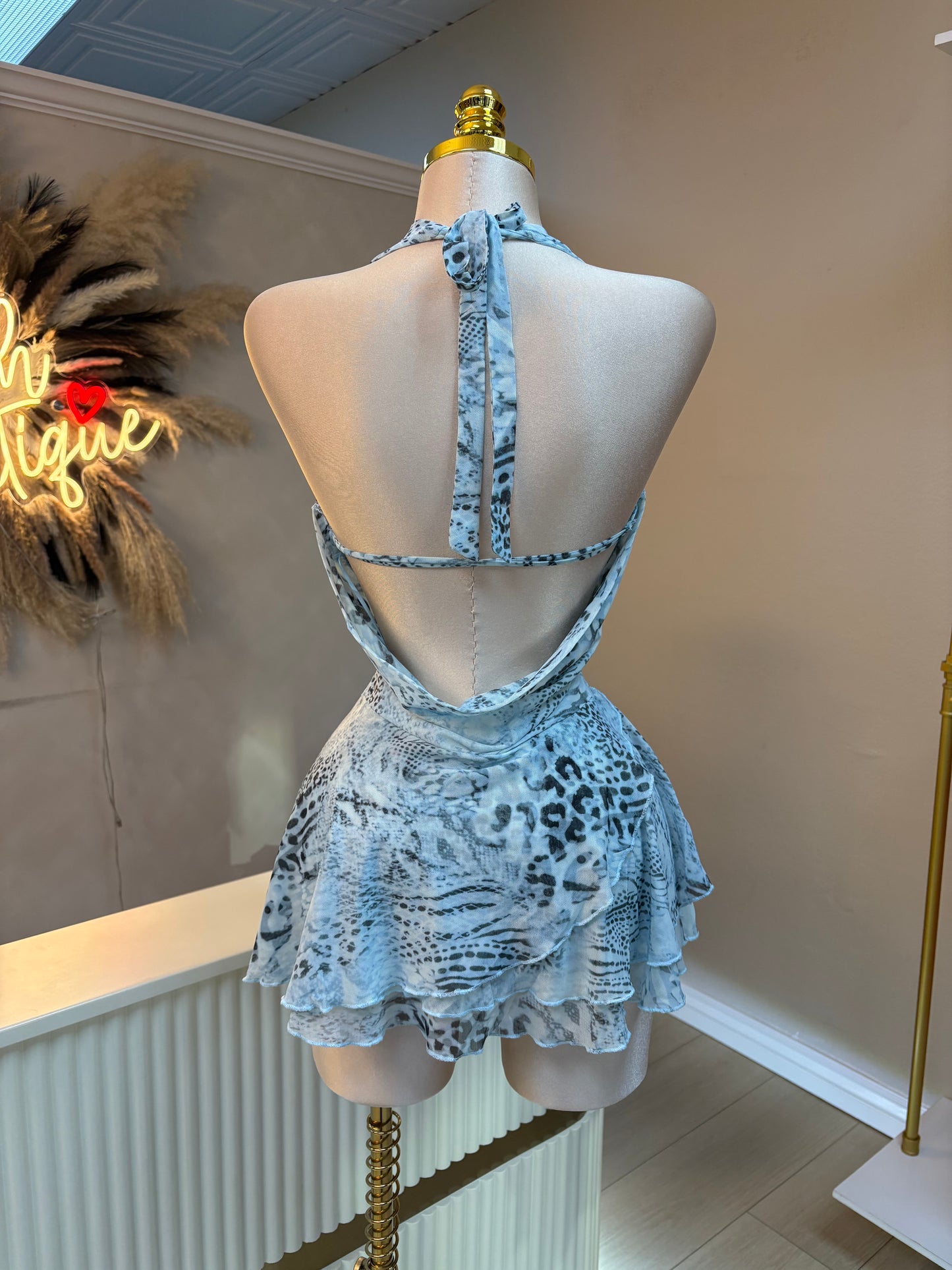 Alesa ruffle dress