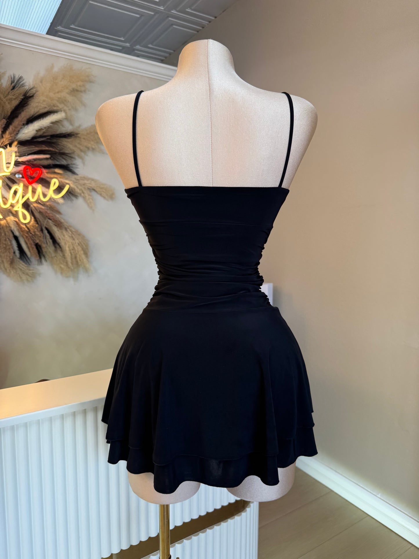 Black flowy dress