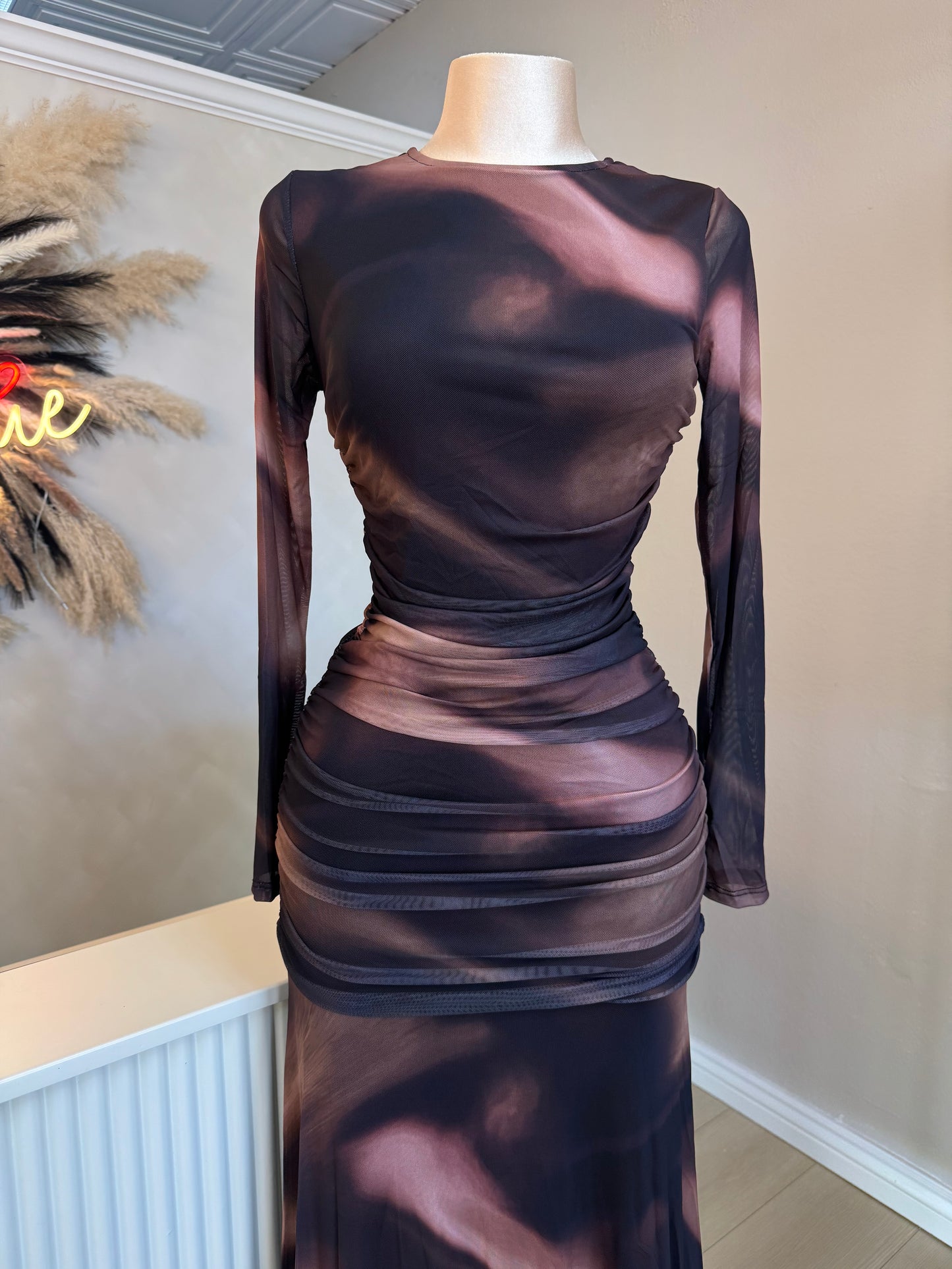 Ximena swirl maxi dress