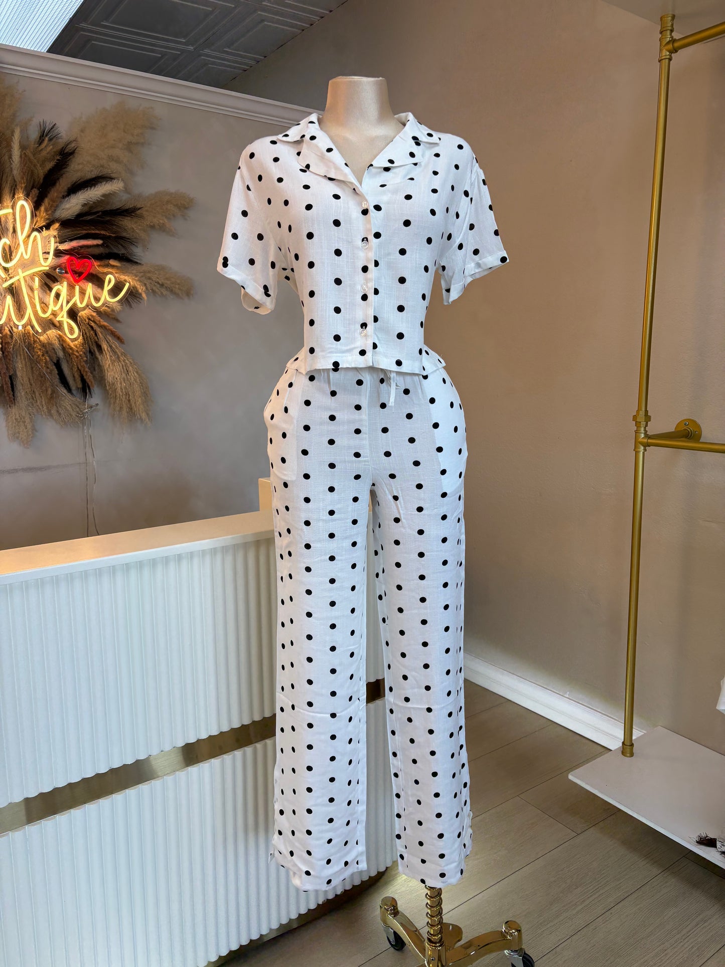 Elisa polka dot set