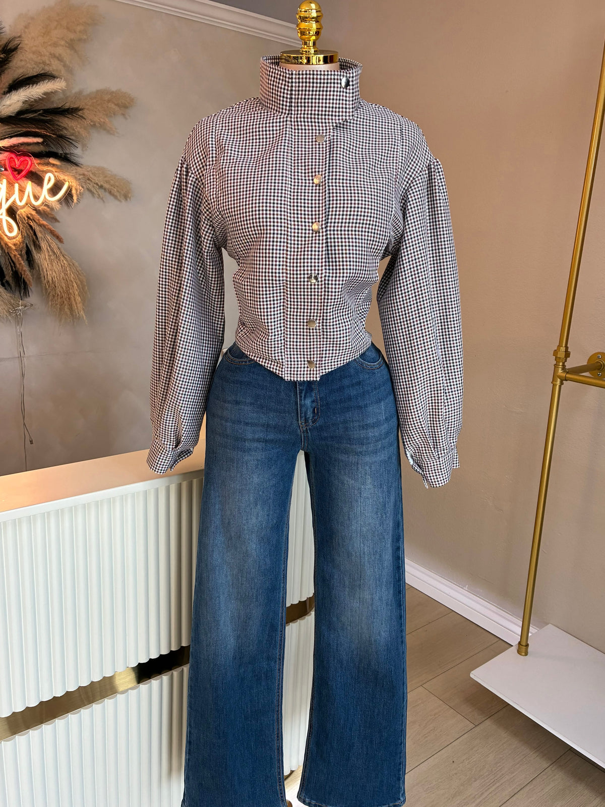 Jamie gingham jacket