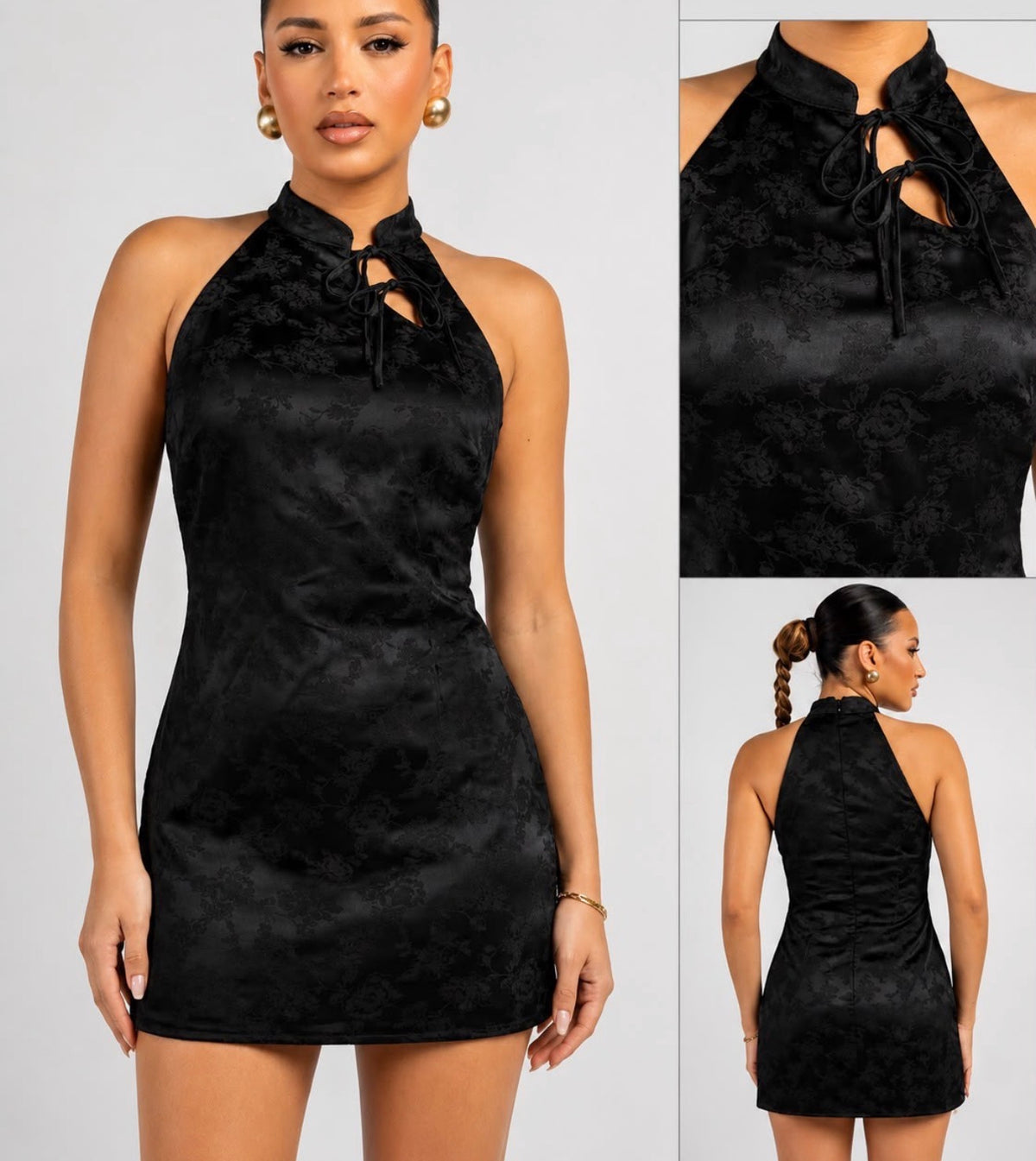 Samantha mockneck dress