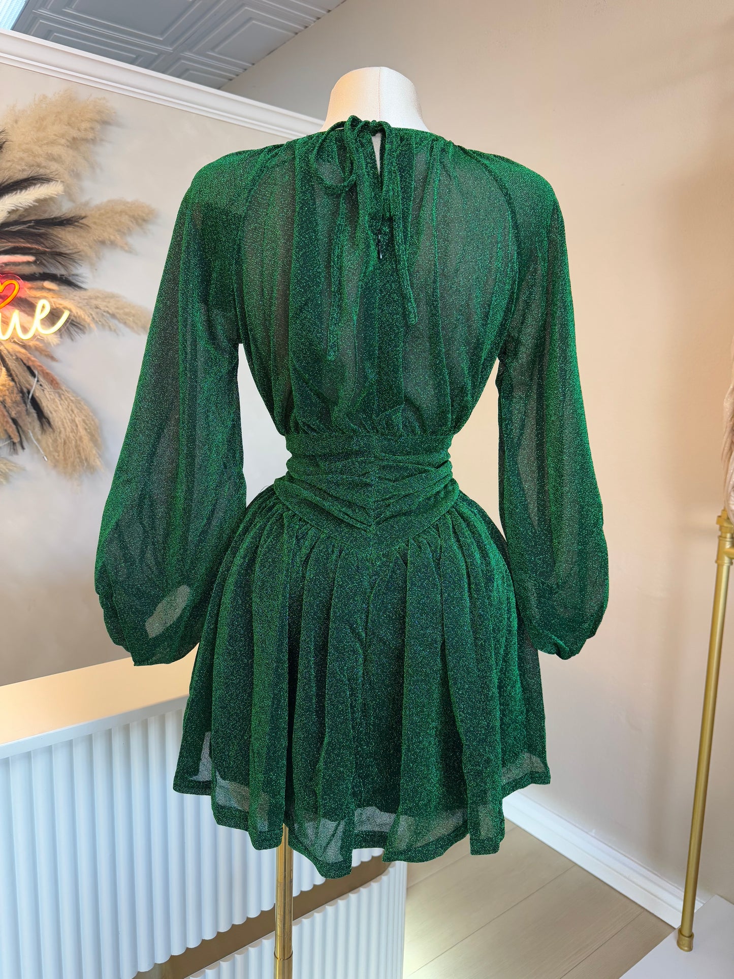 Erica shimmery flowy dress