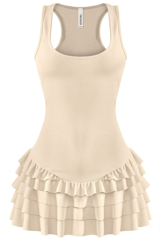 Paola ruffle dress