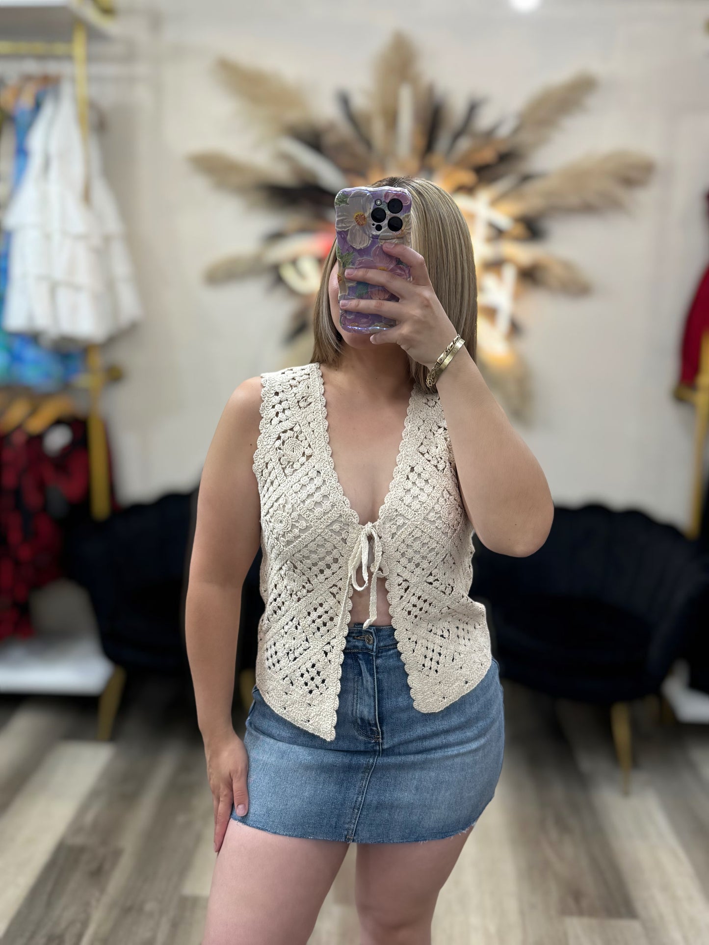 Crochet vest