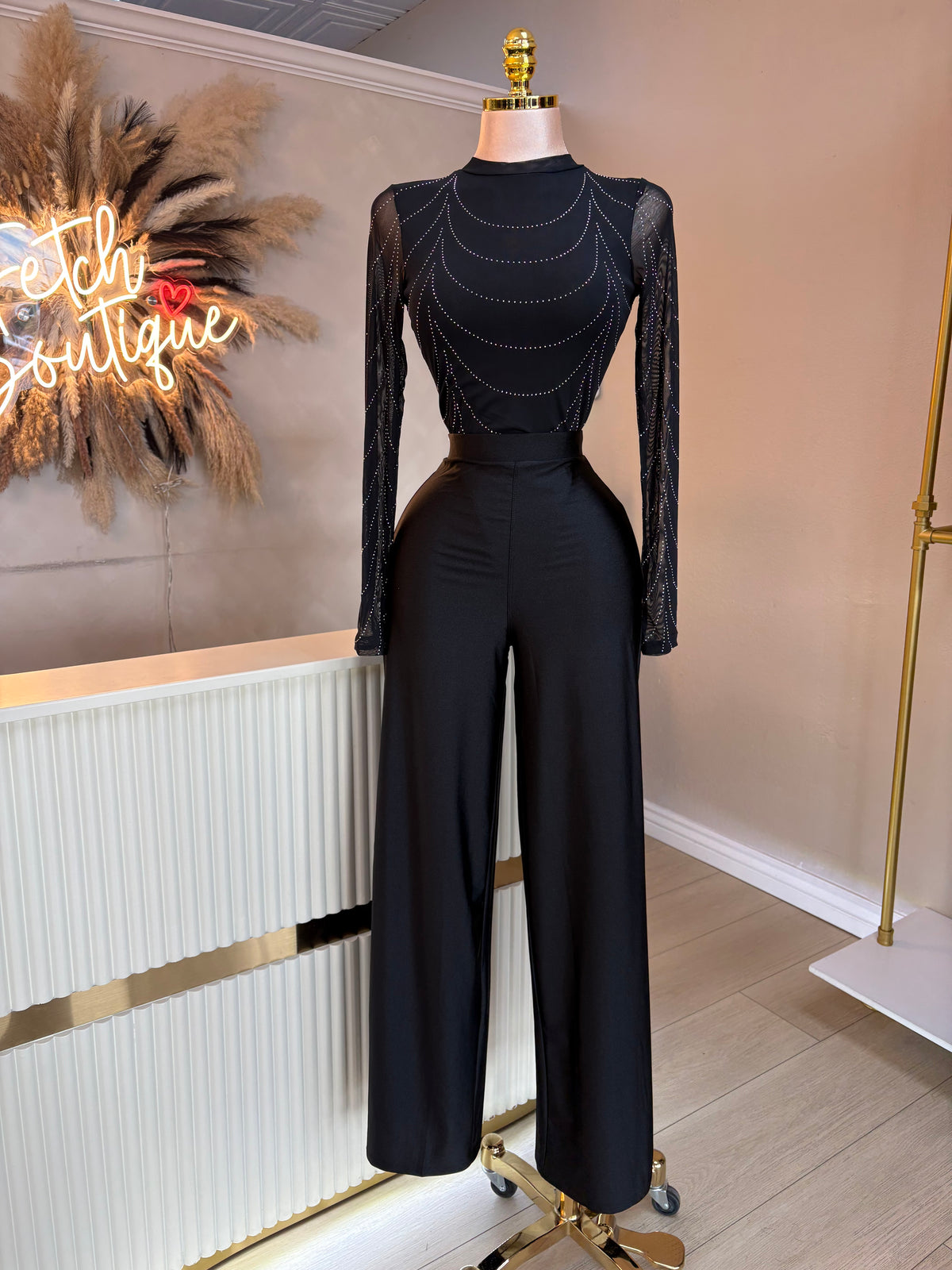 Rhinestone bodysuit (2 colors)