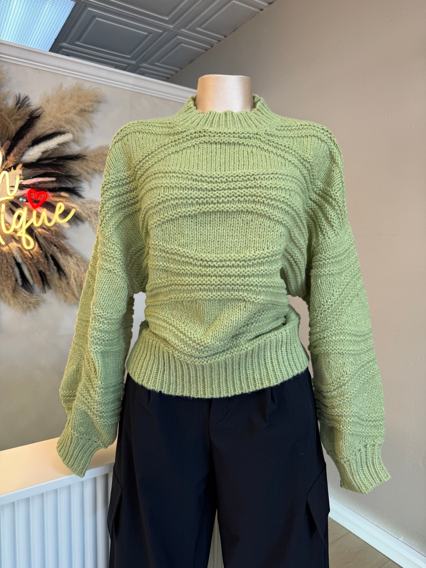 Oversized sweater (moss)