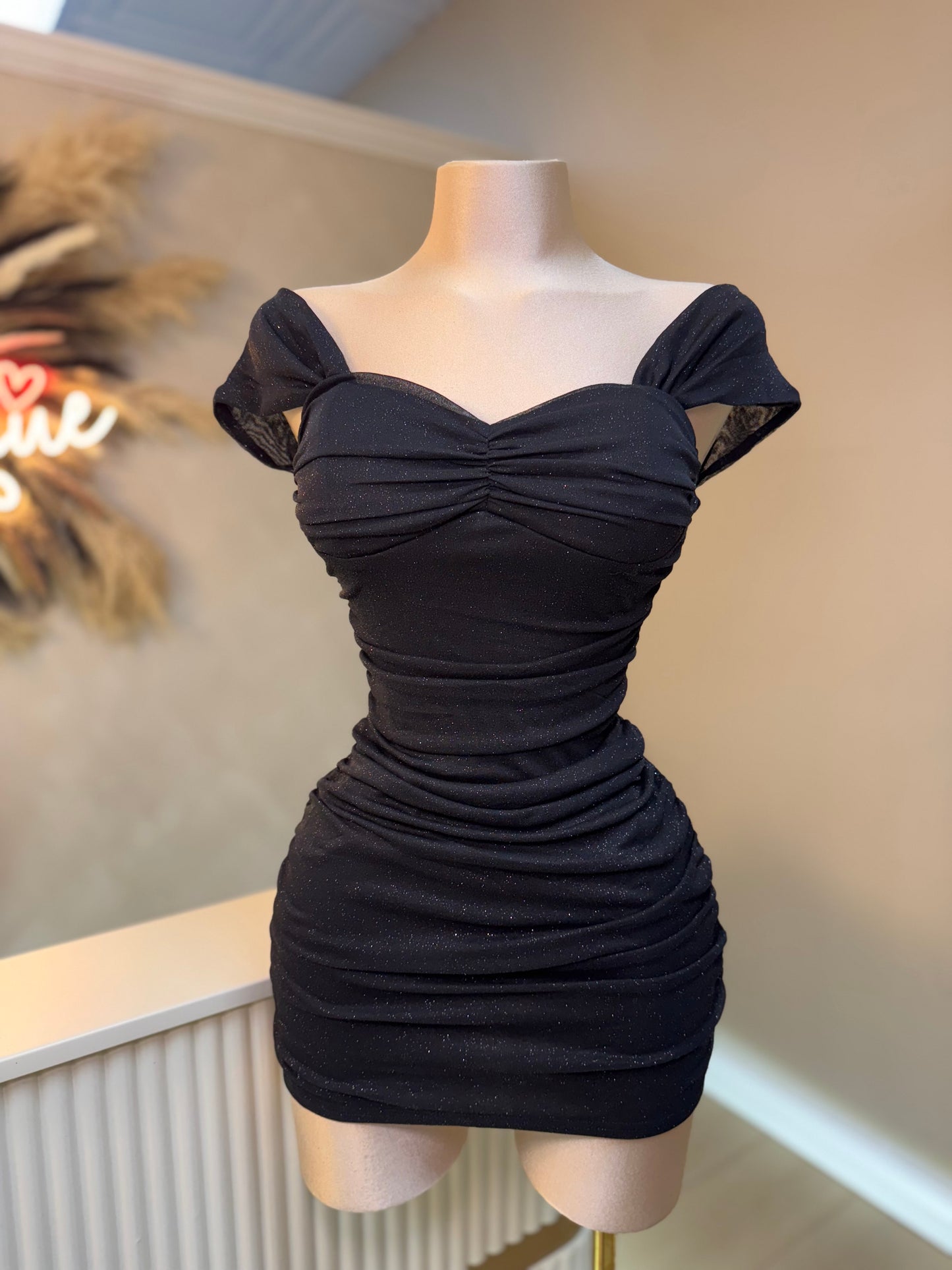 Black shimmery dress