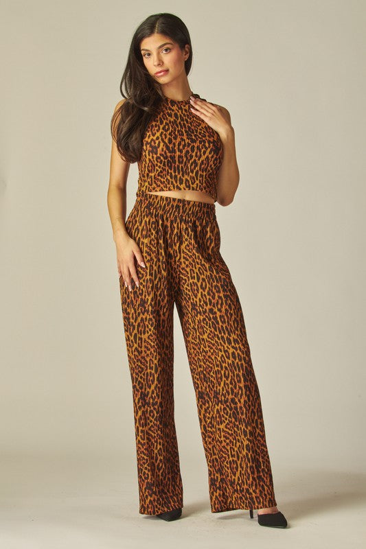 Animal print crinkle set