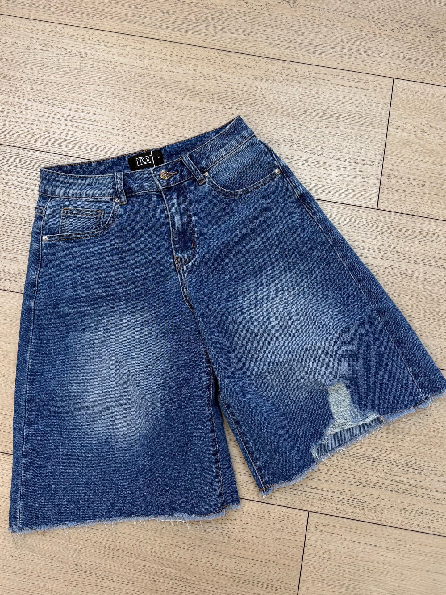 Denim Bermuda shorts