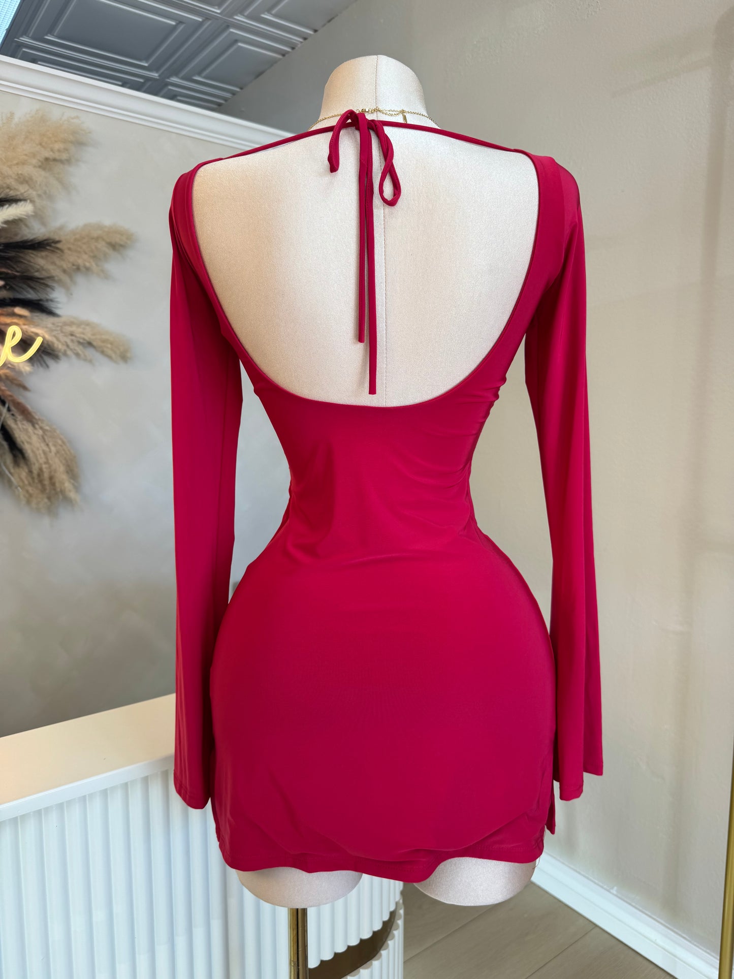 Selena dress (cherry red)