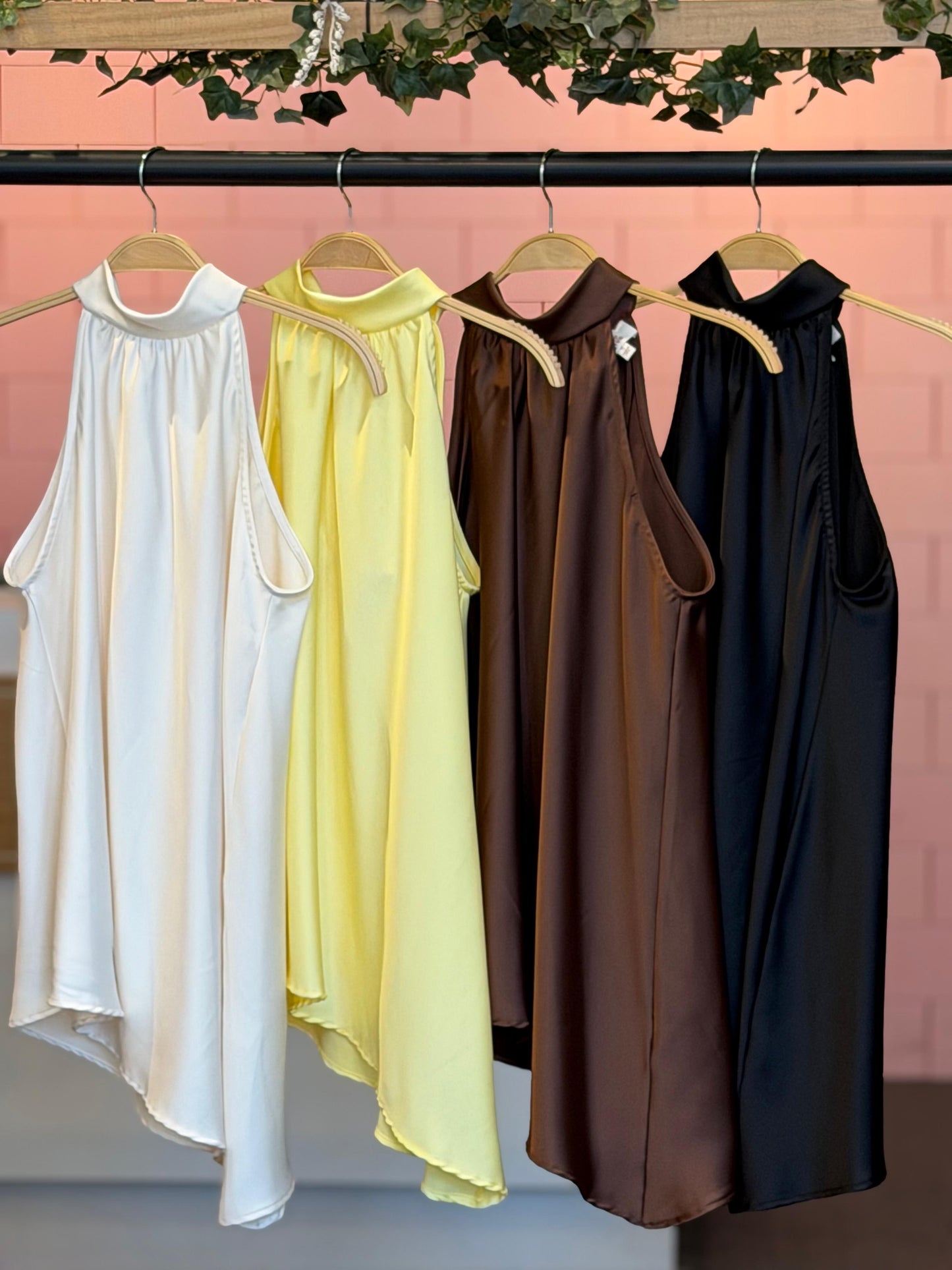 Germaine satin top