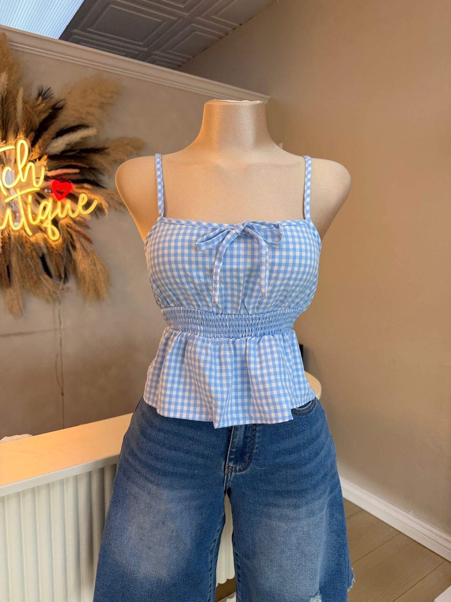 Gingham top