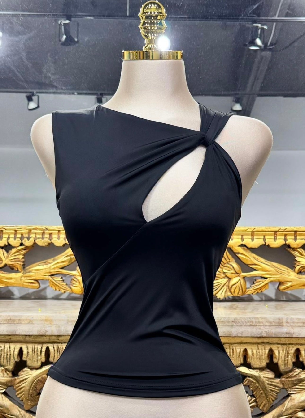 Black cutout top