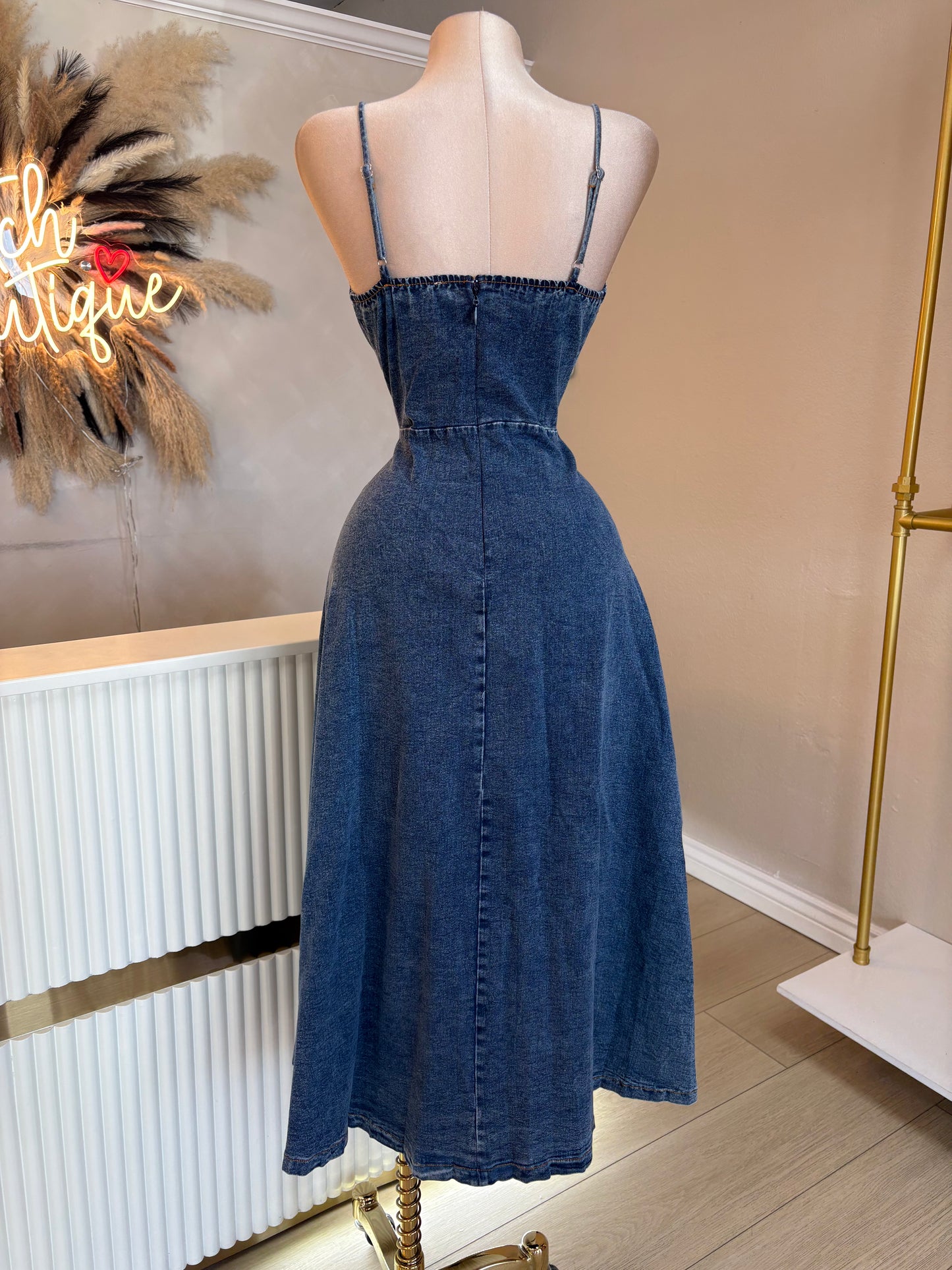 Dolce denim maxi dress