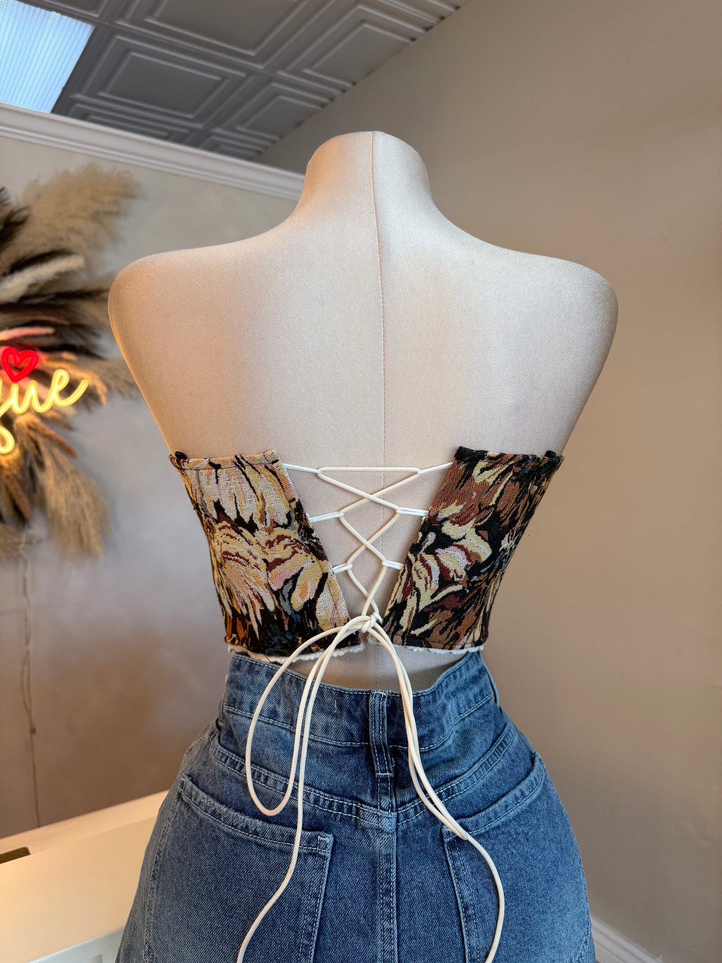 Floral corset