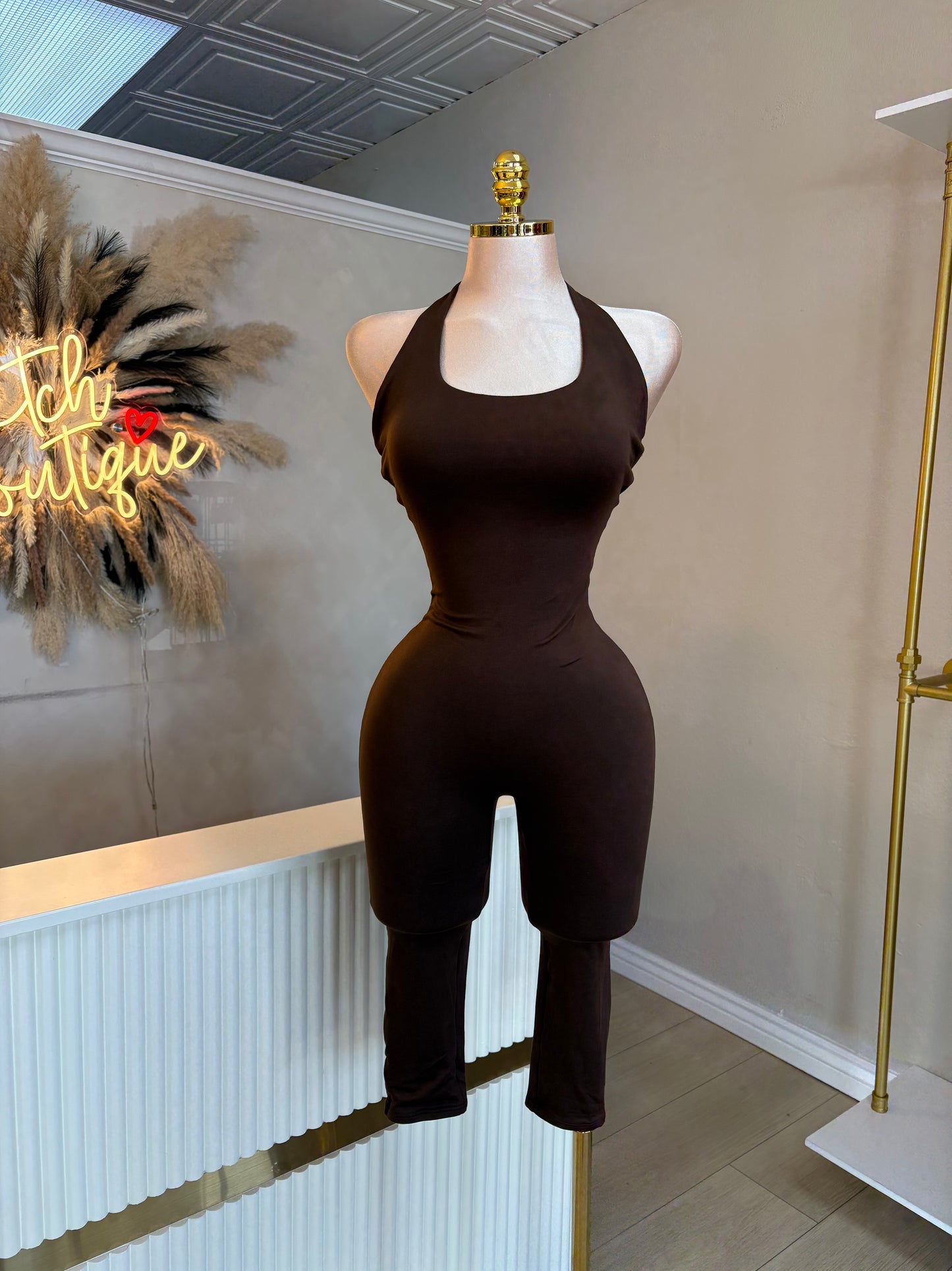 Halter silky soft jumpsuit