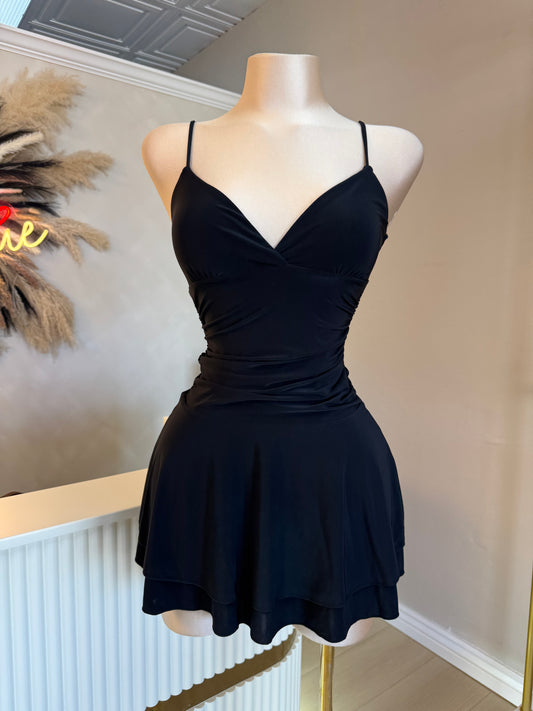 Black flowy dress