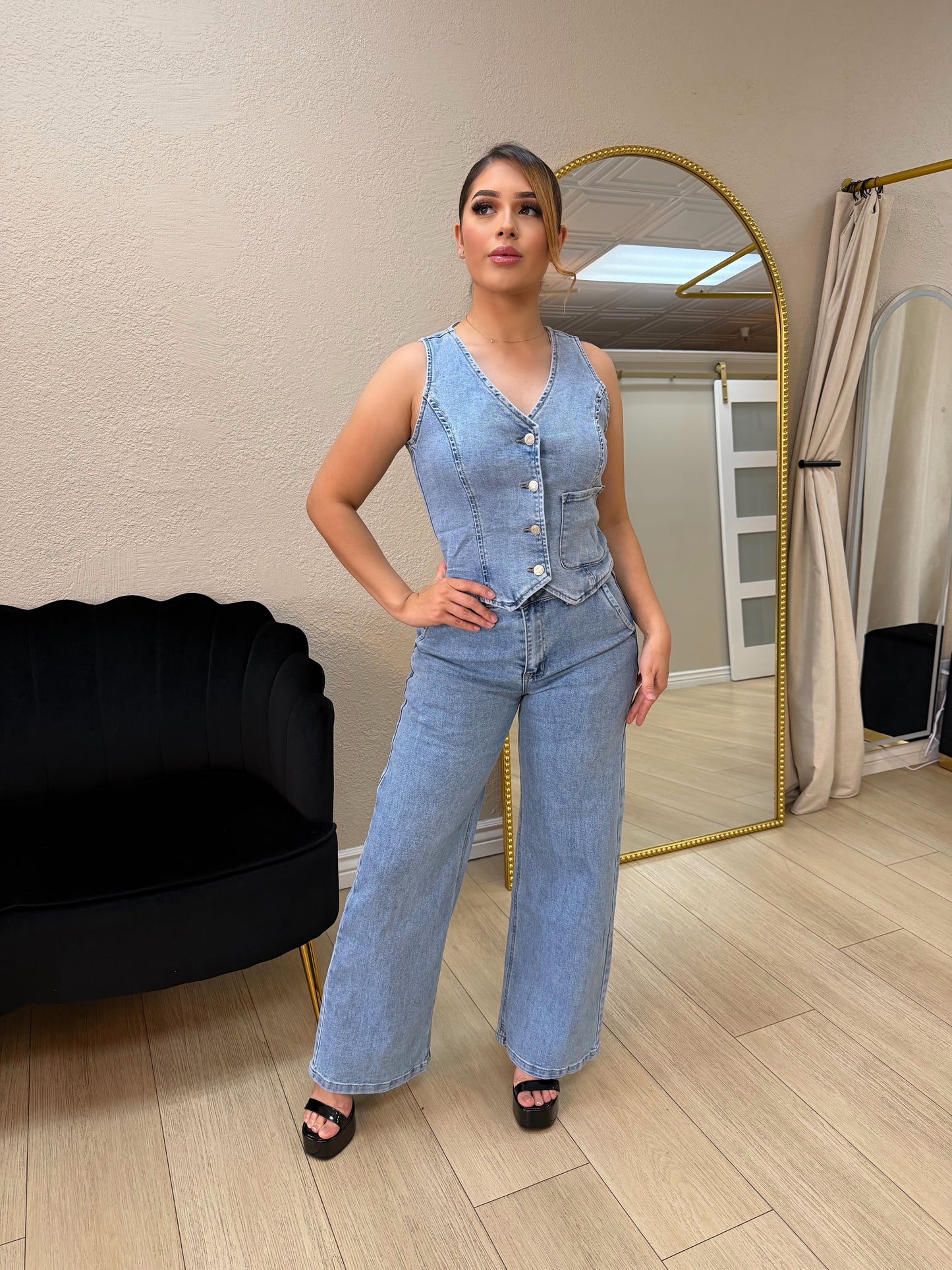 Yadira denim set