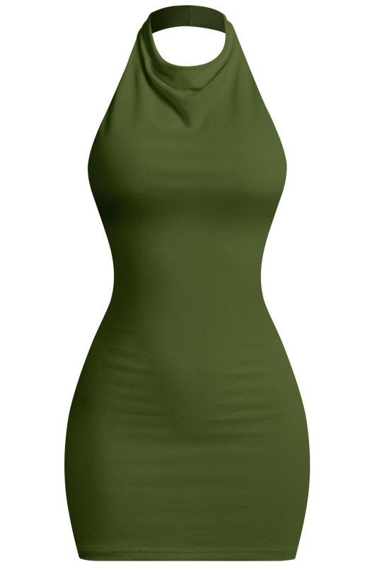 Amanda halter dress