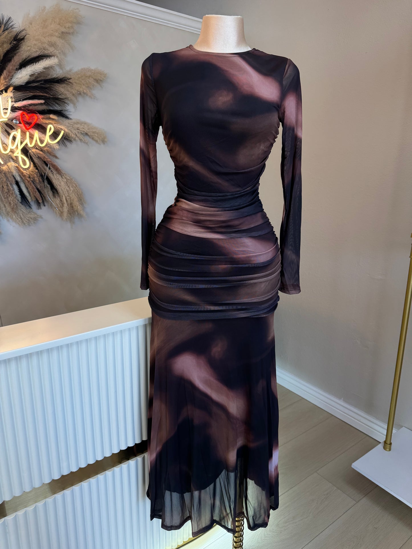 Ximena swirl maxi dress