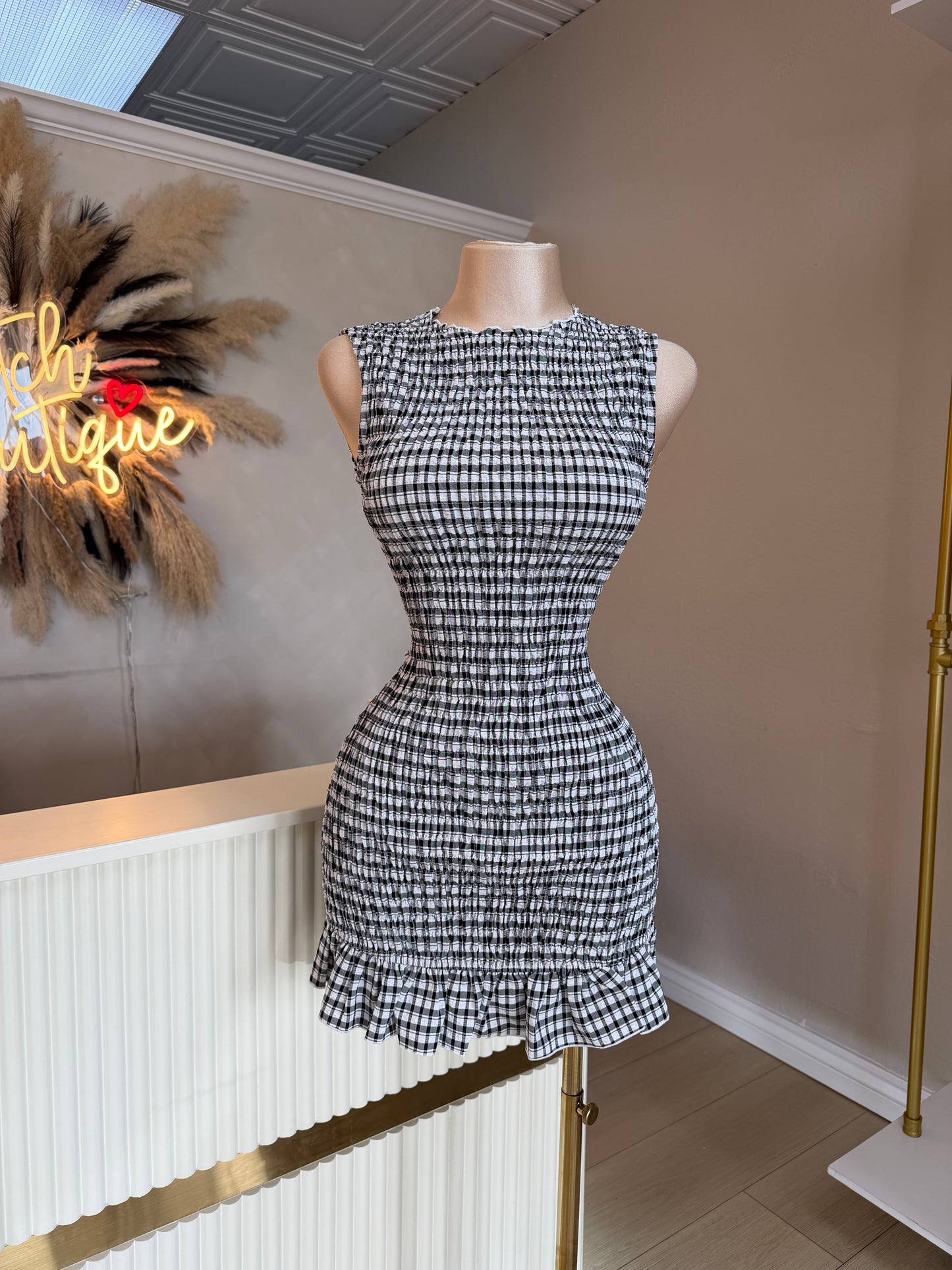 Mariela checkered dress