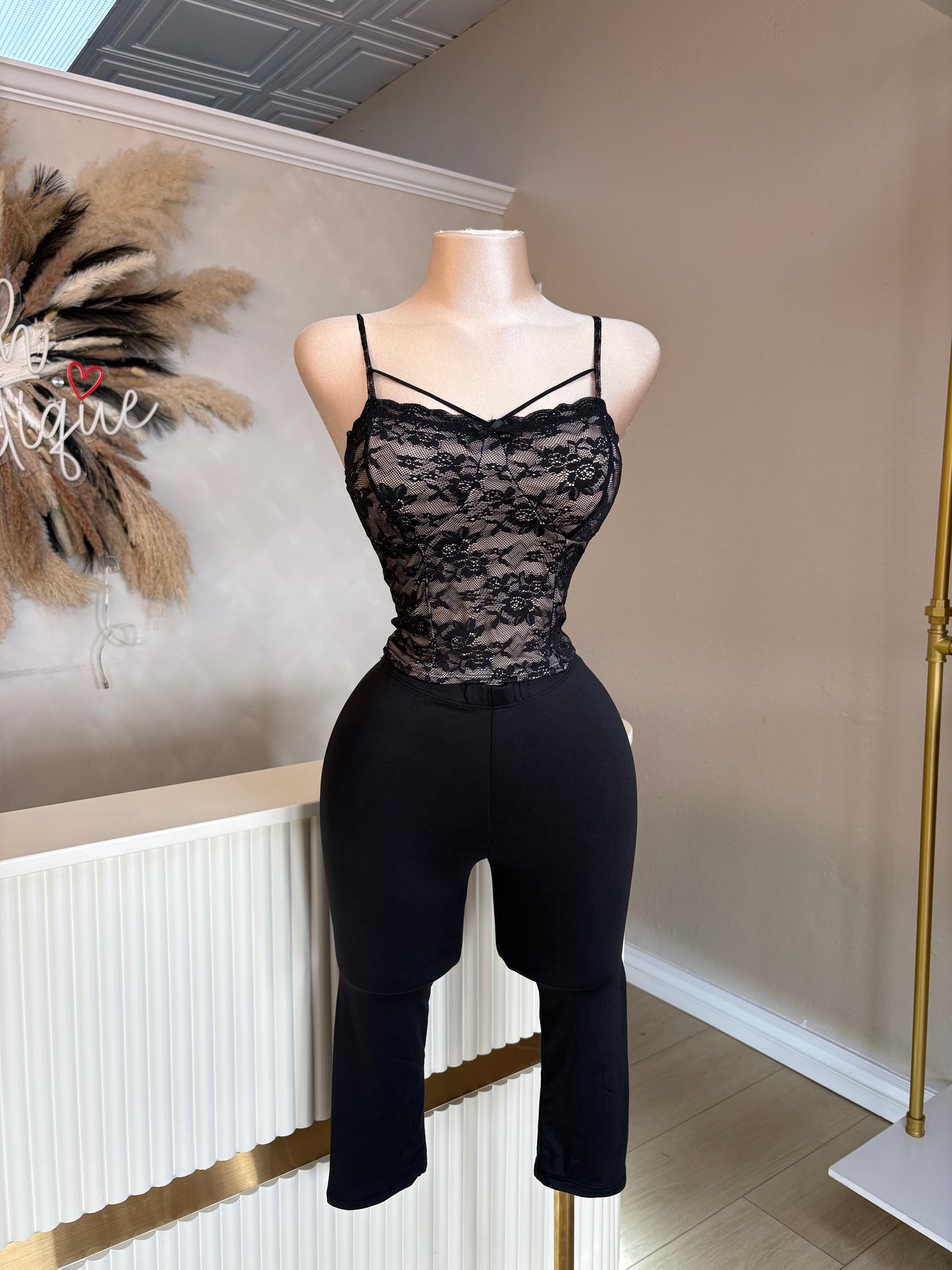 Lace crop top