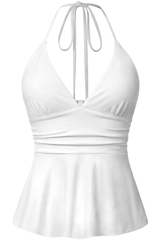 Sleeveless halter top