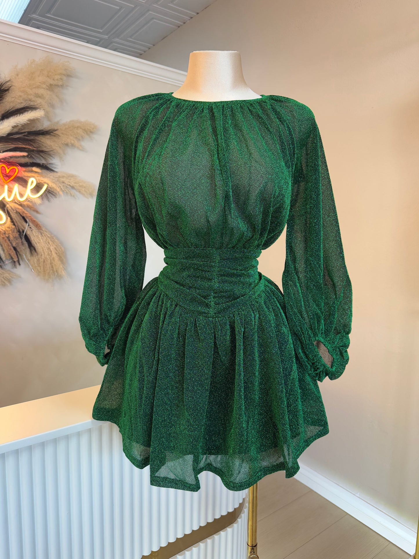 Erica shimmery flowy dress