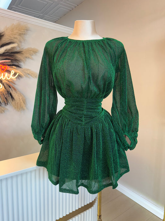 Erica shimmery flowy dress