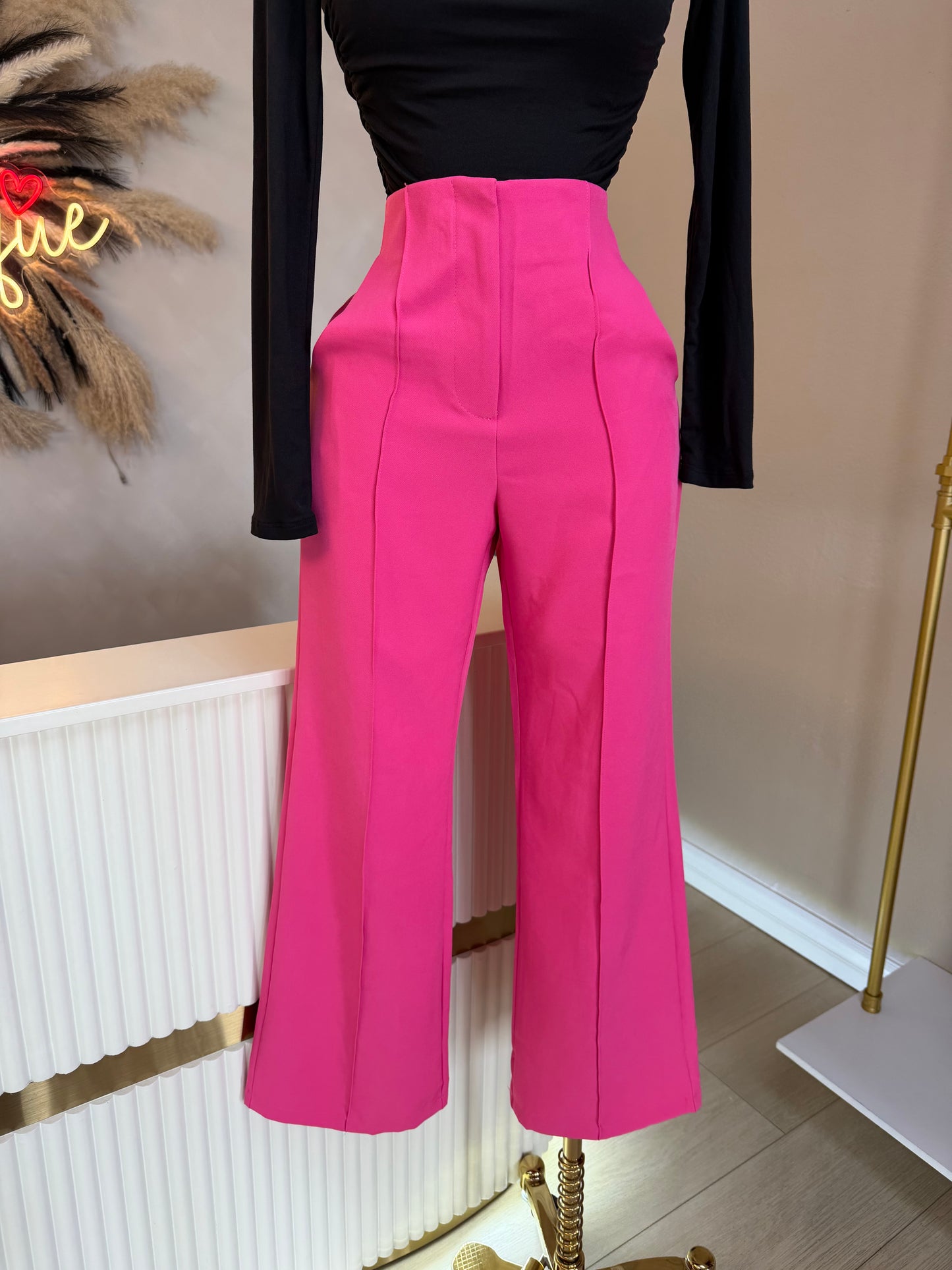 Pink trousers