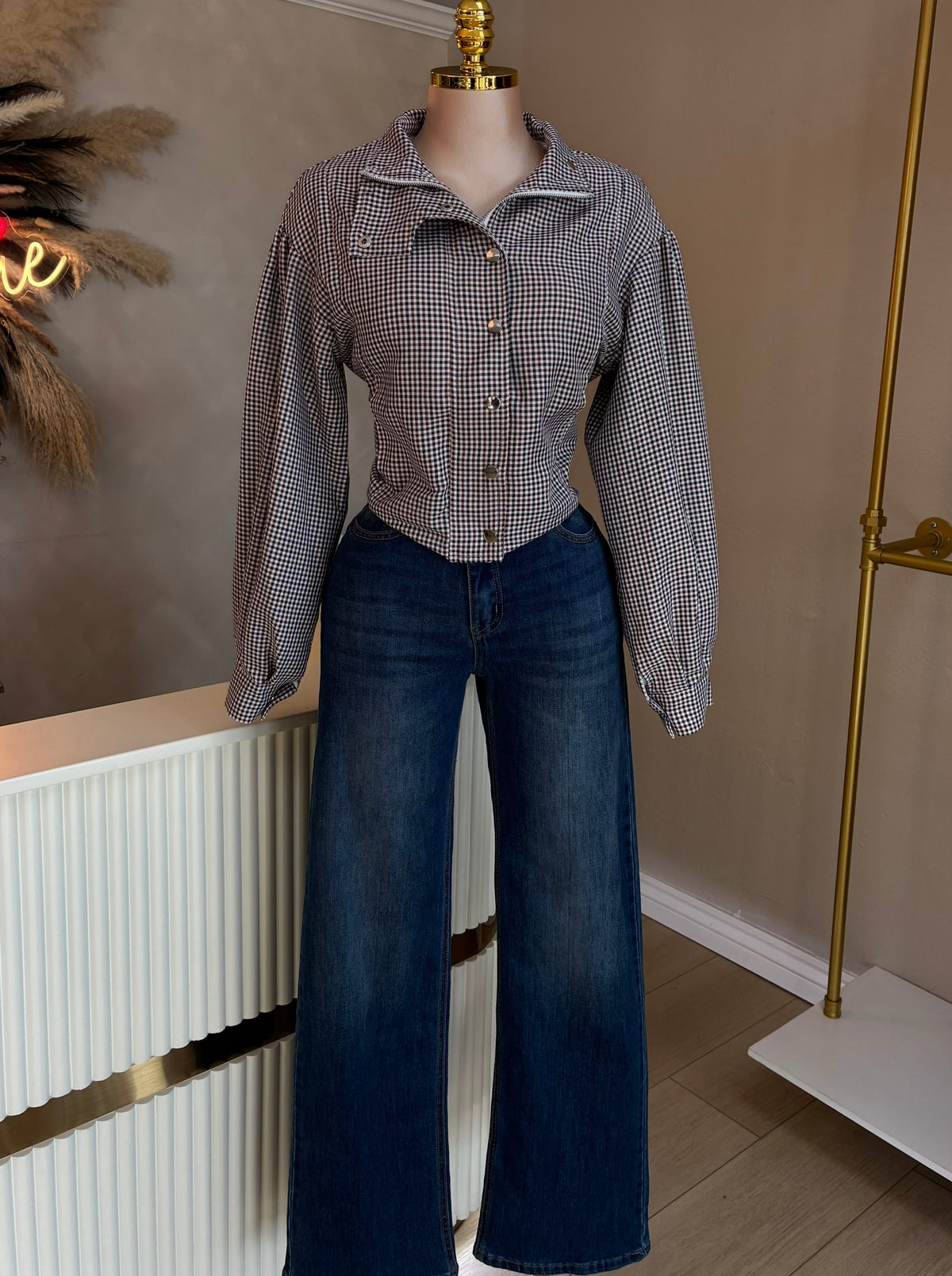 Jamie gingham jacket