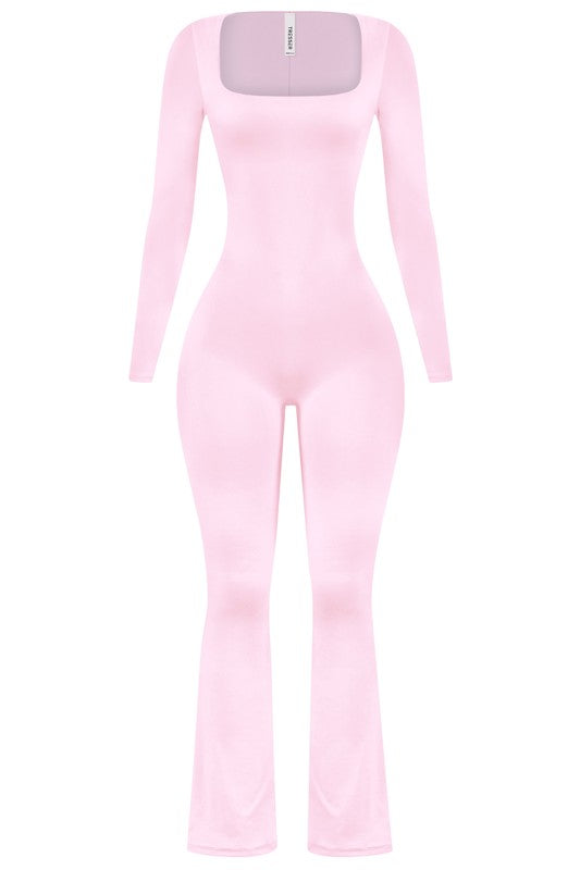 Pink double layered jumpsuit