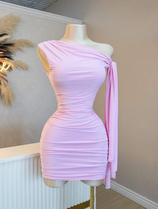 Bonita side off shoulder dress