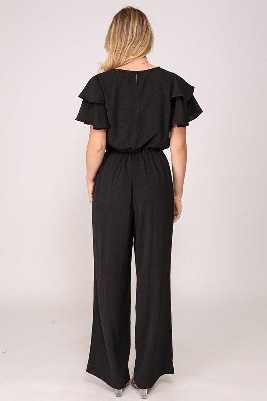 Black casual jumpsuit