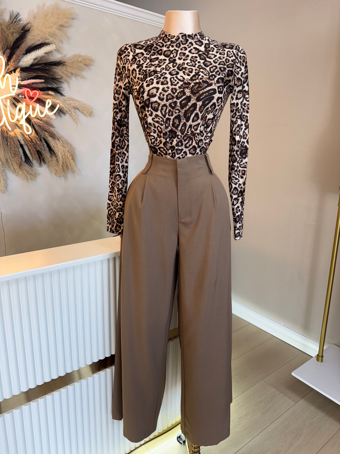 Mocha dressy pants