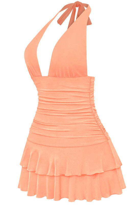 Karol ruffle dress
