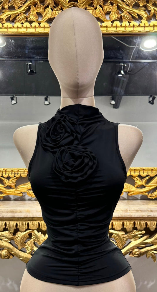 Rose top (black)