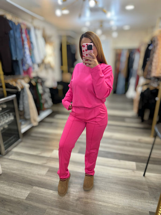 Pink pants set