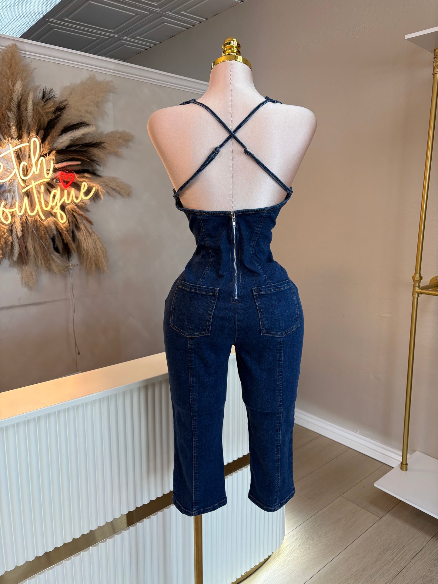 Denim jumpsuit