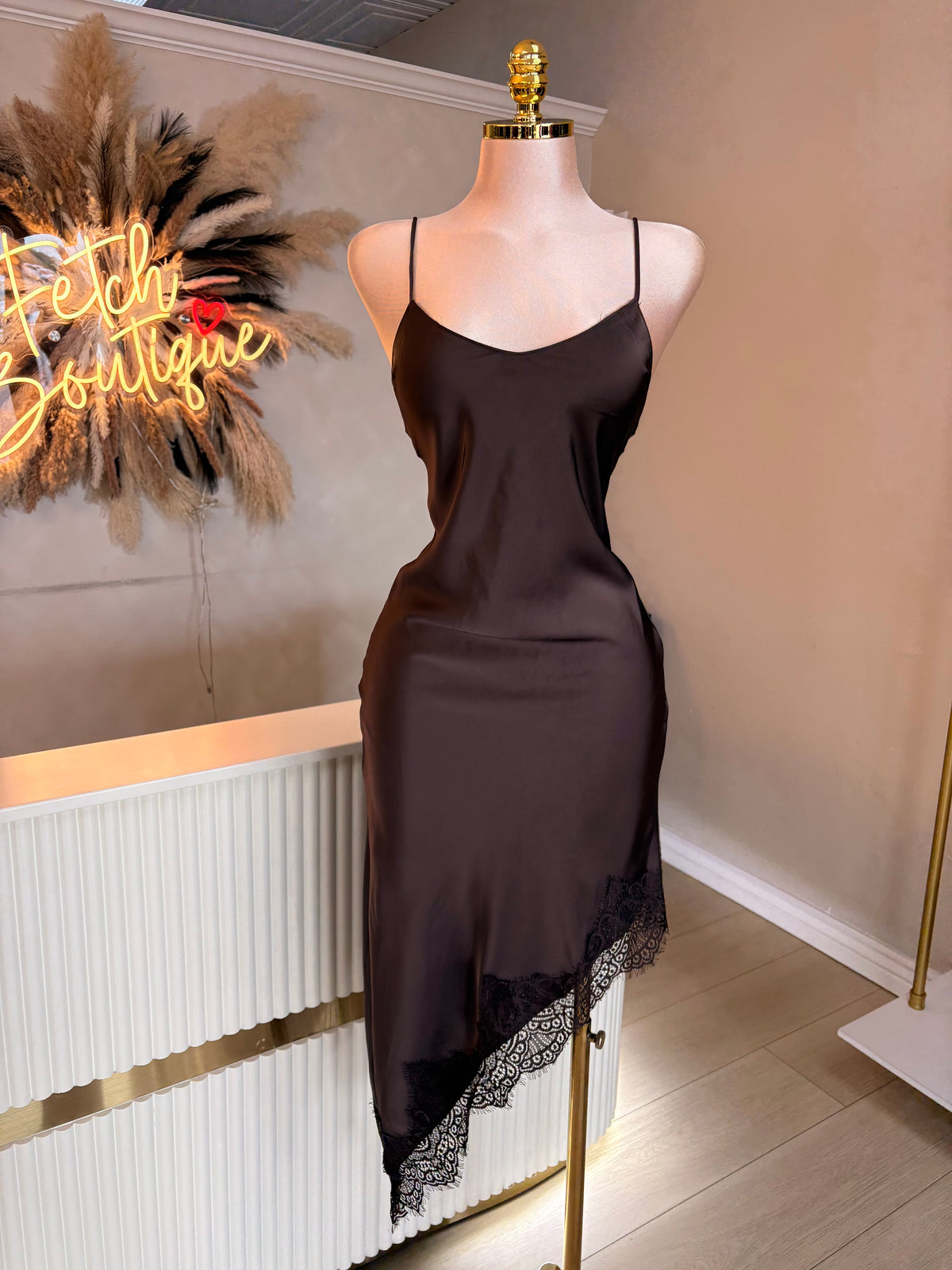 Cristina satin dress