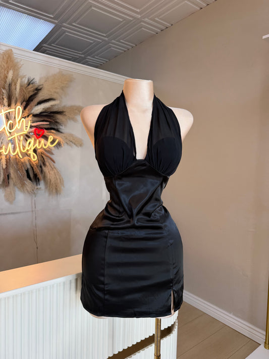 Alexa satin dress