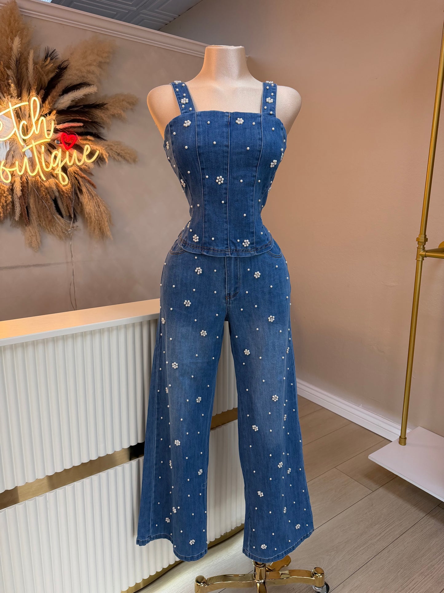 Irene denim set