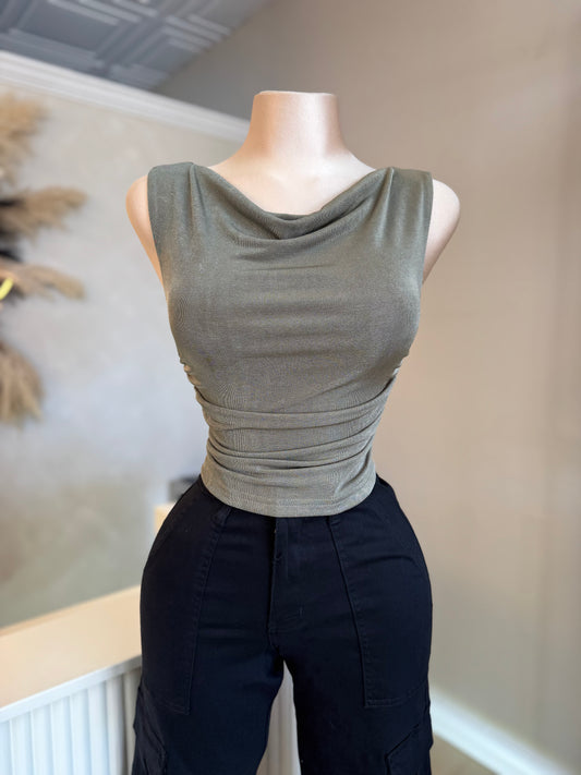 Sage asymmetrical top