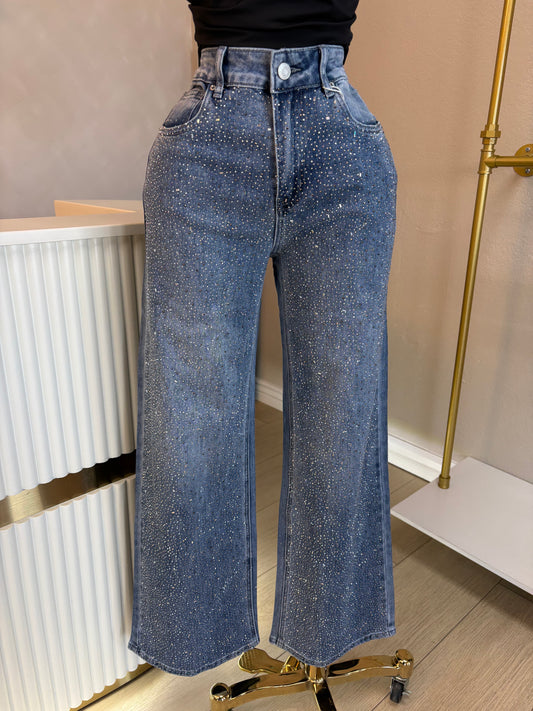Rhinestone jeans #1