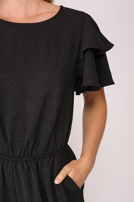 Black casual jumpsuit