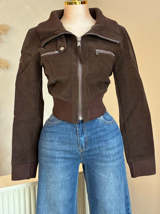 Brown zip up jacket