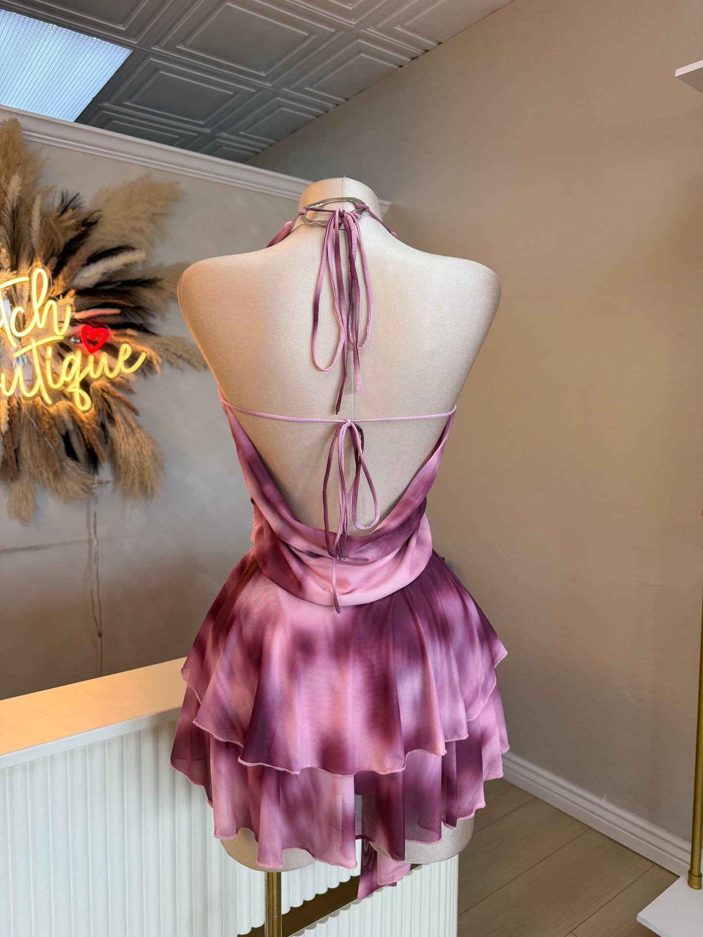 Carolina ruffle dress