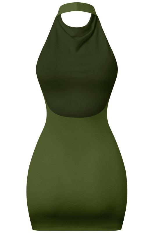 Amanda halter dress