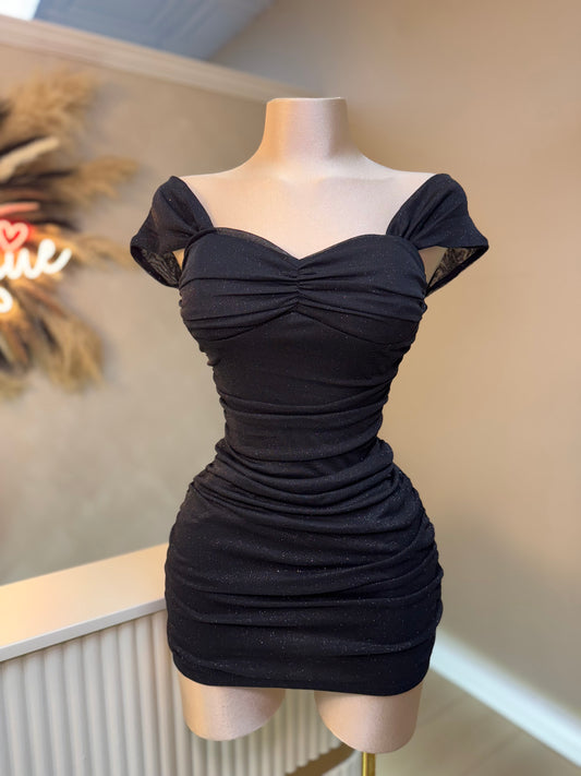 Black shimmery dress